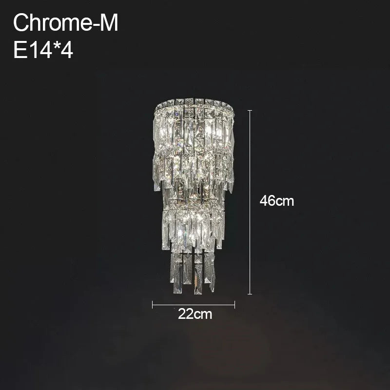 Modern Crystal Wall Lamp for Home Decor