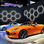 Hexagon LED Garage Light: Customized Car Detailing Ceiling Light for Showroom & Workshop