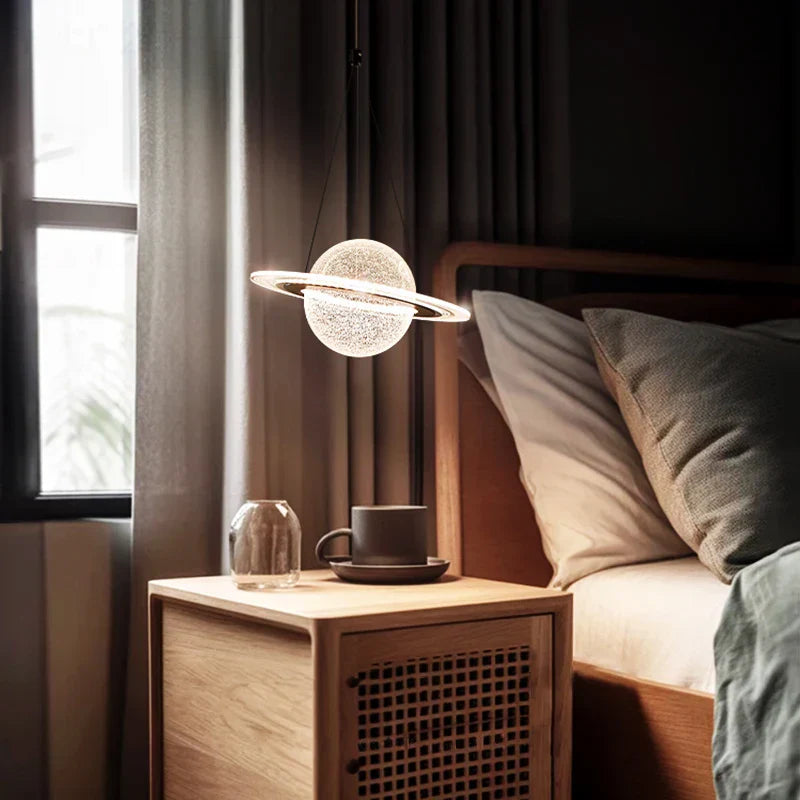 Nordic Globe Acrylic LED Chandelier Room Decor BED Lights