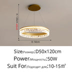 LED Chandelier Pendant Light with Remote Control for Home Decor