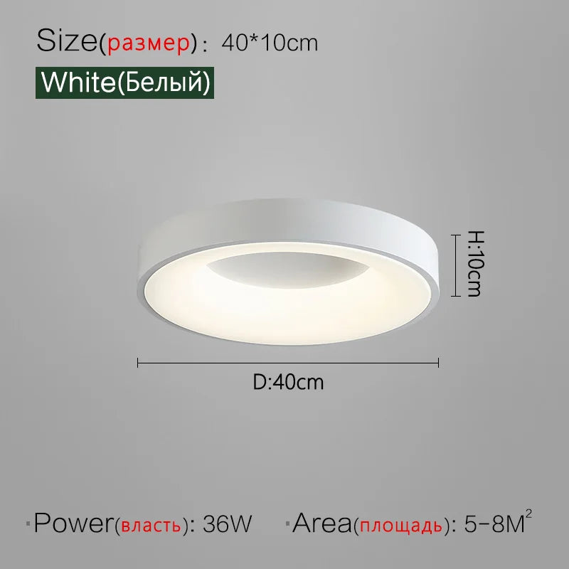 2023 Minimalist Round Dining Room Master Bedroom Ceiling Lamp