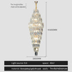 Crystal Chandelier for Luxe Modern European Villa Decor