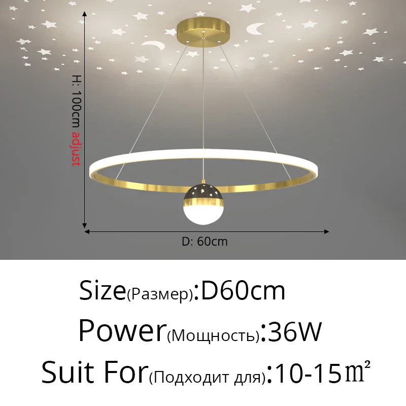 LED Gypsophila Chandelier for Modern Living Room Decor - Crown Ceiling Pendant Light