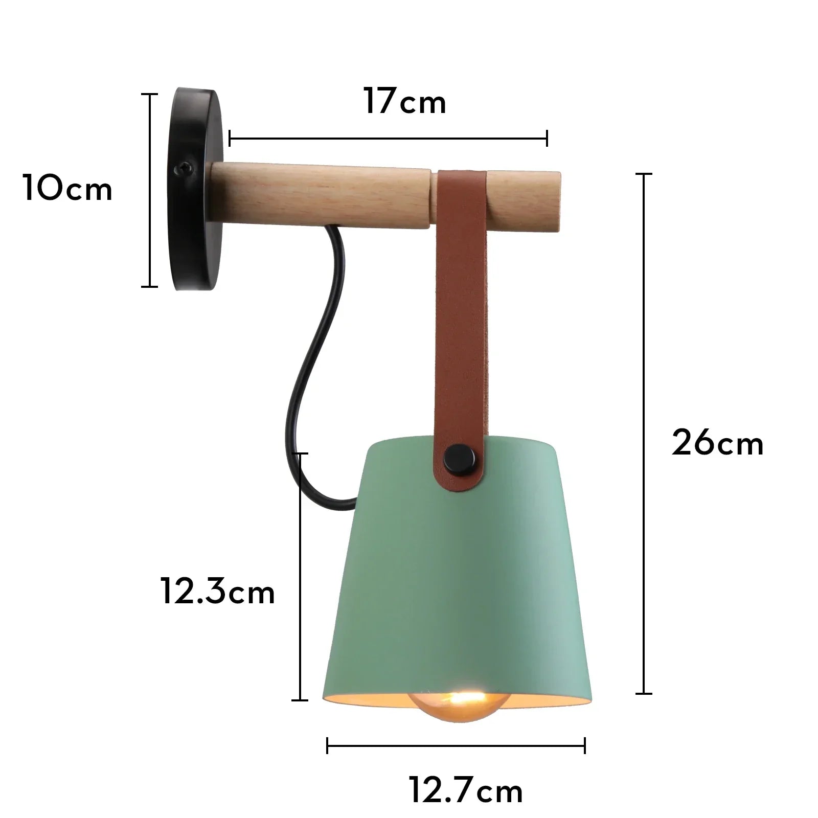 Modern Nordic Wood Wall Lamp Sconce Light LED Indoor Lighting Bedroom Living Room