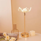 Butterfly Gold Acrylic LED Desk Lamp for Artful Living Room Night Light