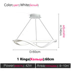 Modern LED Living Room Chandelier Creative Nordic Hall Lamps