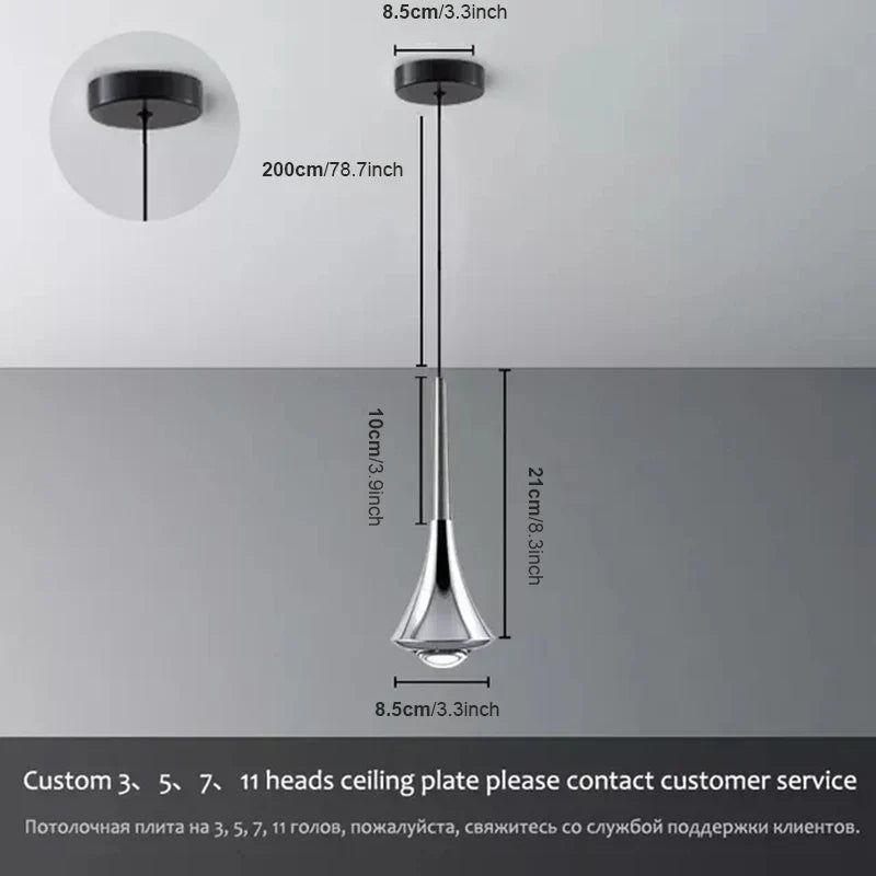 Lodes Rain Pendant Lamp LED Light Danish Design Bedroom Living Room Decor