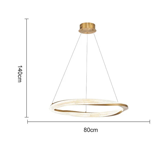 Modern Designer Circular Pendant Lamp for Living, Dining, and Bedroom