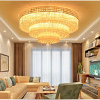 Crystal LED Chandelier Cake Ceiling Lamp for Living Room Bedroom Kitchen Hotel