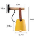 Wood Wall Sconce LED Light Modern Nordic Style Bedroom Home Decor Lighting