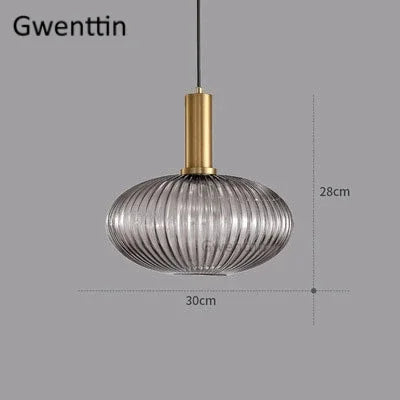 Stained Glass Pendant Lights Nordic Modern Hanging Lamps for Home Decor