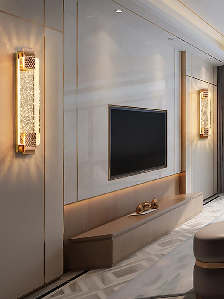 Luxury Crystal Wall Lamp for Living Room, Bedroom, Villa Stairway