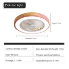 Wood Ceiling Fan Light Remote Control Dimmable LED Indoor Kids Light