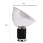 Glass Radar Shade LED Desk Lamp for Bedroom & Living Room Lighting
