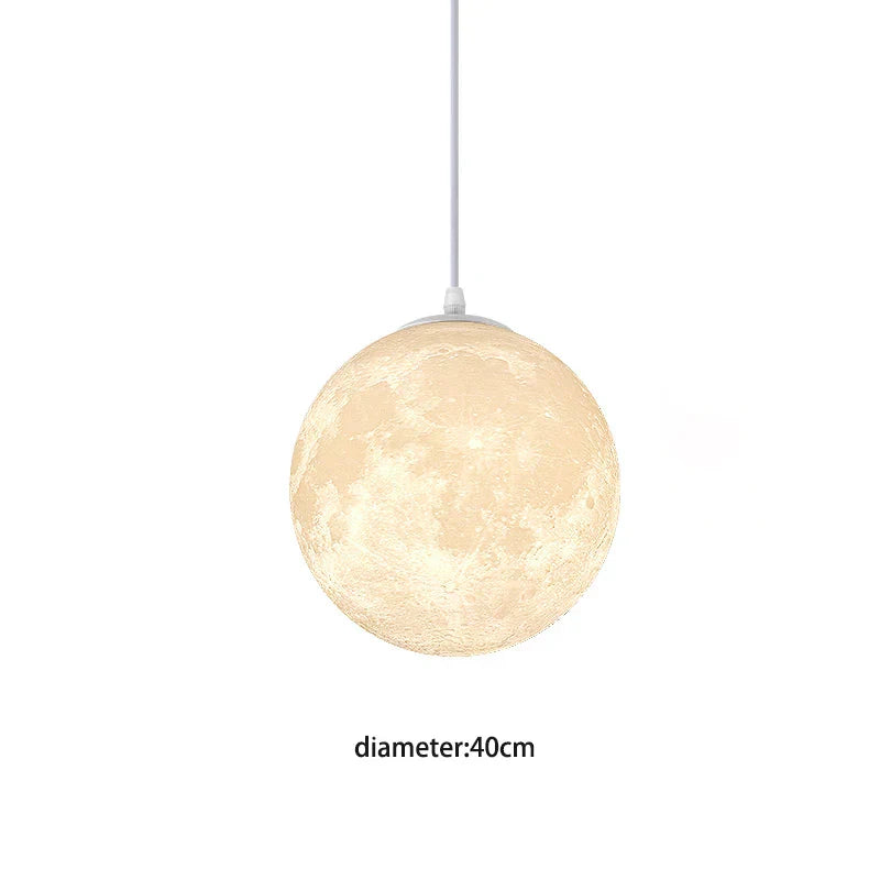 Moon Medal LED Pendant Light – Modern Indoor Hanging Lamp for Home Decor