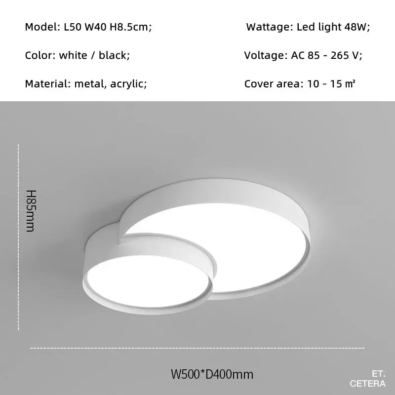 Smart LED Metal Ceiling Light for Living Room Bedroom Lighting Fixtures