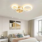 LED Gold Ring Chandelier for Living Room Bedroom Dining Room