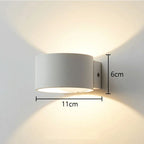 Modern Nordic Aluminum LED Wall Lamp for Living Room Bedroom Bedside Sconce