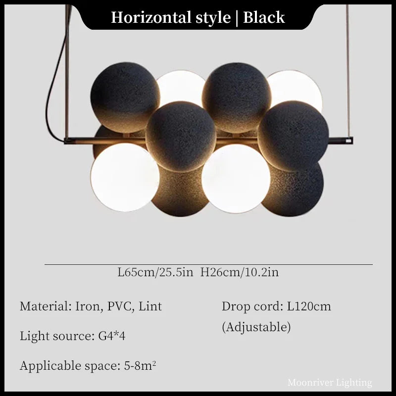 Ball LED Ceiling Chandelier Modern Creative Kitchen Island Bedroom Pendant Lights