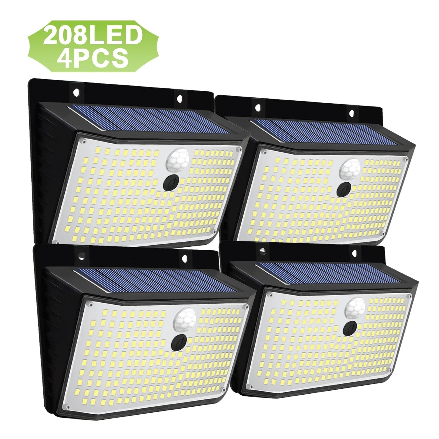 138 LED Solar Wall Lamp Security Motion Sensor 3 Modes Fence Yard Deck