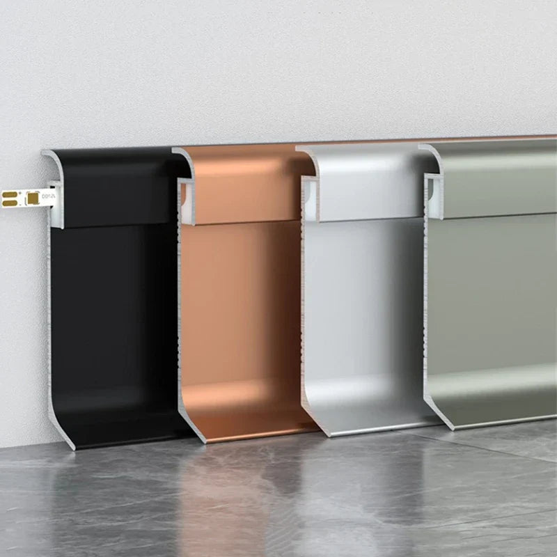 LED Skirting Line Aluminum Profile for Stylish Backlighting, Stair Lighting & Wall Trim