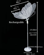 Lace Romantic Butterfly LED Floor Light for Wedding Decor & Party Stage