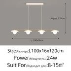 LED Dining Room Chandelier - Dimmable Ceiling Lighting Fixture