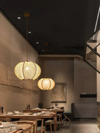 Wabi Sabi Hemp Rope Wood Chandelier Pendant Lights for Living Room Bedroom