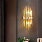 Crystal Strip LED Wall Lamp for Living Room, Bedroom, Study, Balcony Lighting