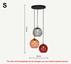 Water Grain Glass Pendant Light for Kitchen Bar Dining Room