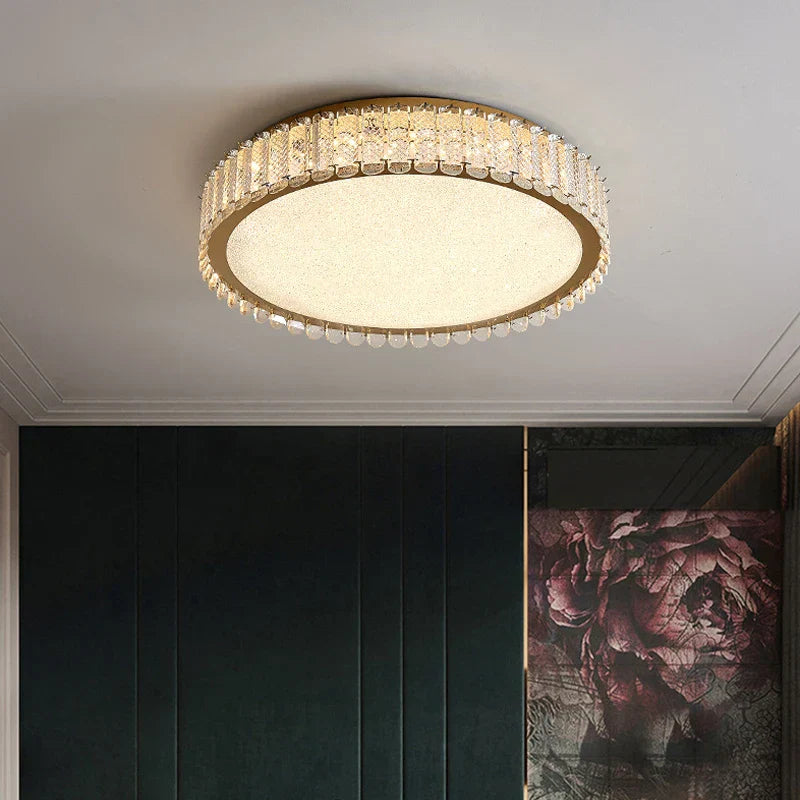 Crystal LED Ceiling Lights: Modern Home Lighting Fixture for Living, Dining, Kitchen, Bedroom