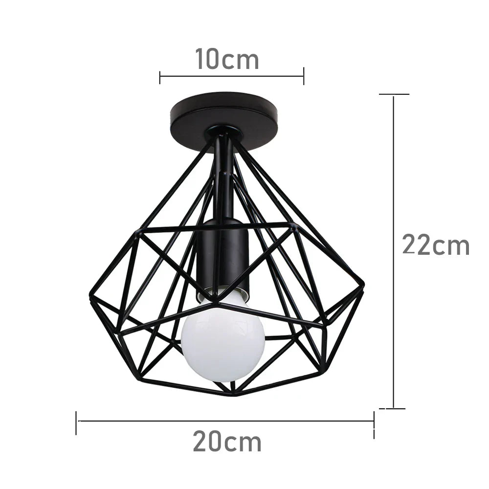 Vintage Industrial Ceiling Light Shade for Modern Retro Home Decor