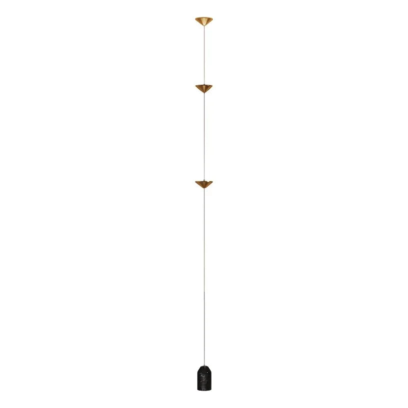 Cone Design Art Iron Hanging Cable Floor Lamp