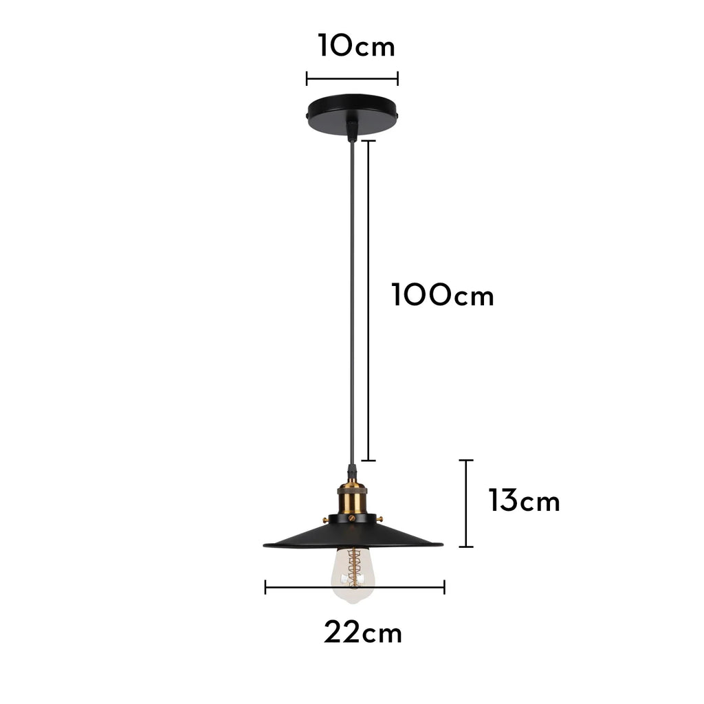 Iron Pendant Light for Dining Room, Kitchen, and Bedroom