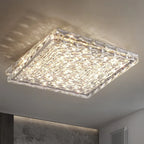Crystal Ceiling Lamp: Modern Minimalist Indoor LED Lighting for Living Room, Dining & Bedroom