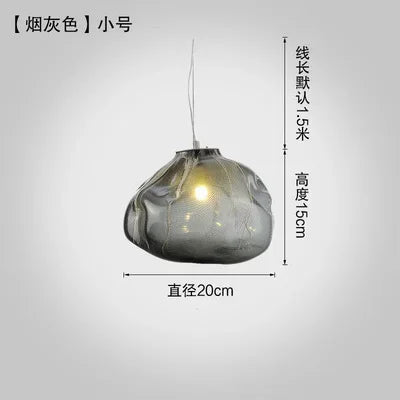 Cloud Glass Pendant Lights | Nordic Modern Blown Crystal Suspension Lamps