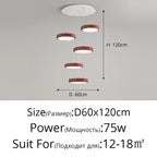 Circular Modern Chandelier Pendant Light Dimmable Indoor Lamp for Dining & Kitchen Island