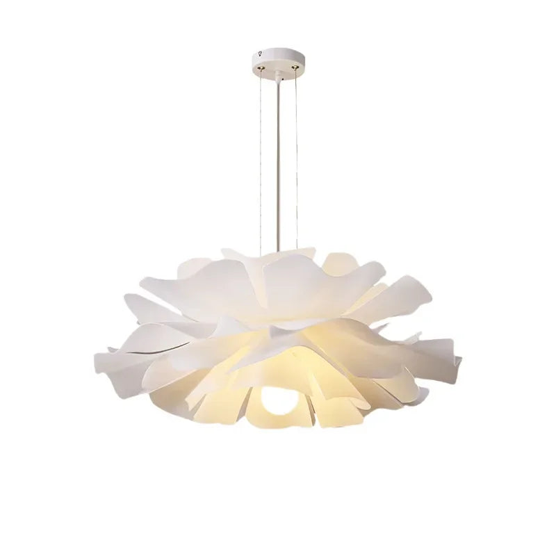 White Acrylic Flower Pendant Chandelier LED Lighting for Home Decor
