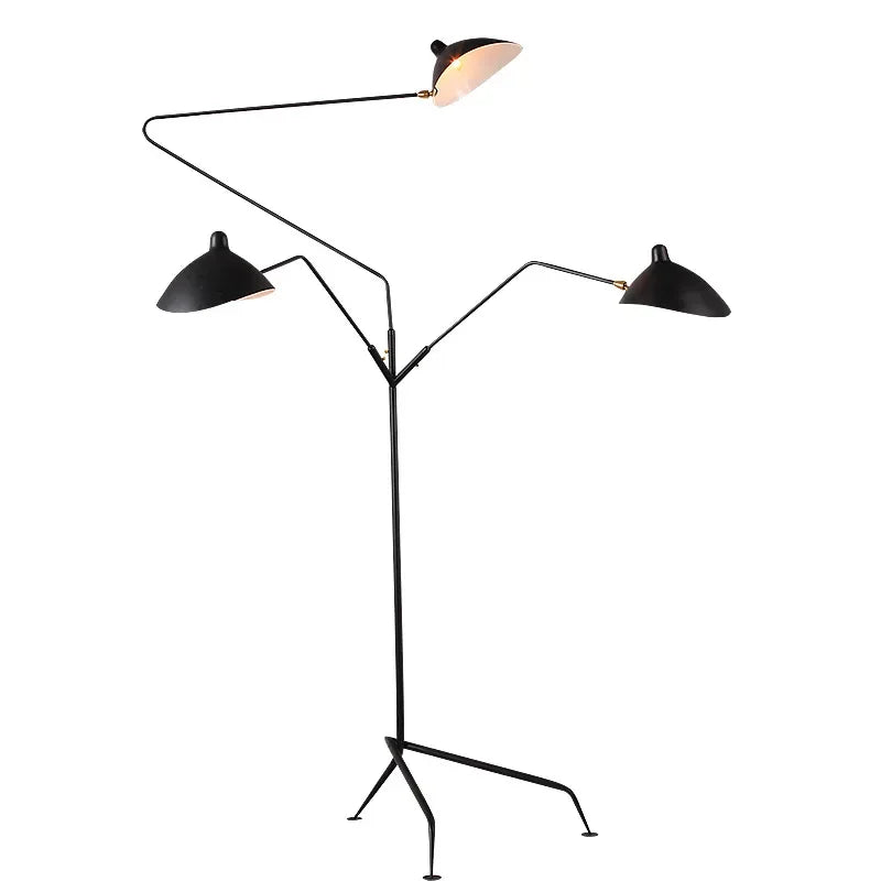 Adjustable Arm Floor Lamp: Japanese Ceiling Light for Industrial Loft Decor