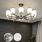 Glass Chandelier: Nordic Modern LED Hanging Light for Living Room and Bedroom