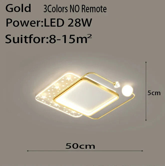 Luxury LED Ceiling Chandelier for Modern Bedroom & Living Room