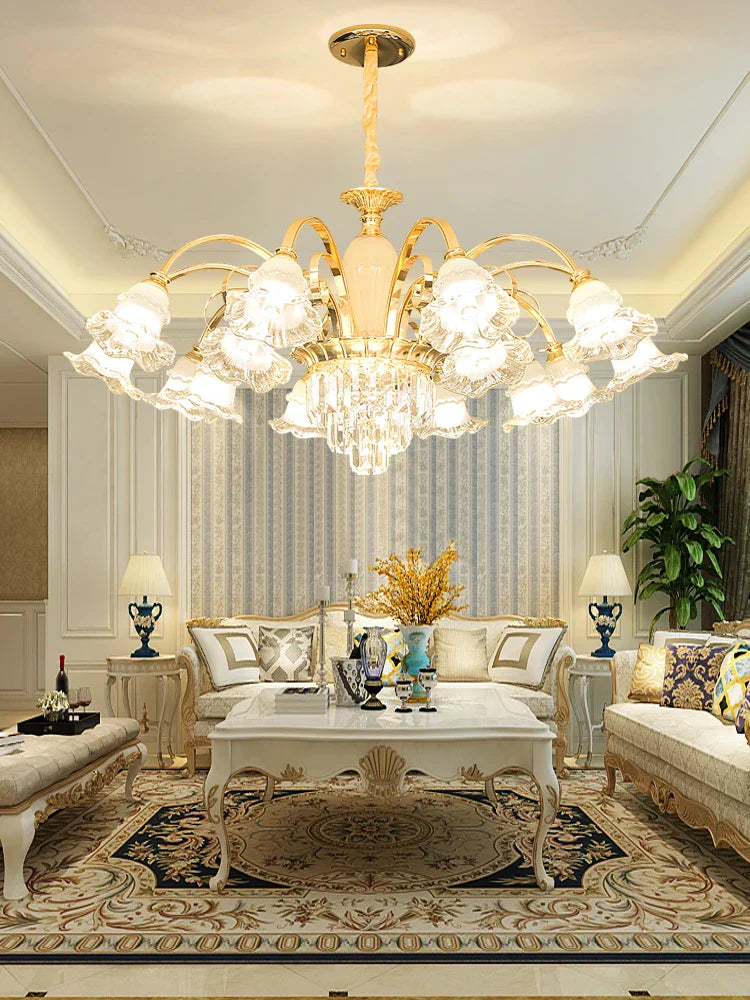 Modern Light Luxury Living Room Chandelier Elegant Dining Bedroom Lamp