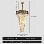 Amber Crystal Chandelier for Luxurious Living Spaces