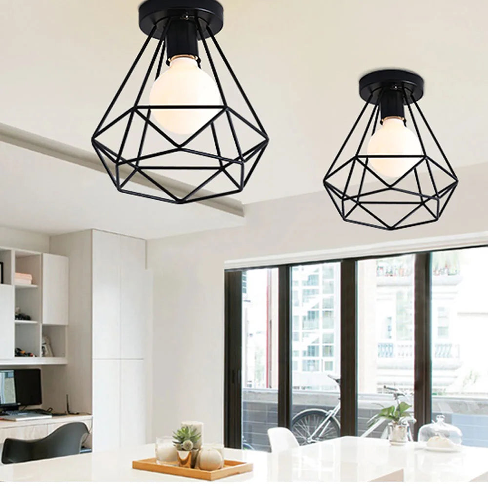 Industrial Vintage Ceiling Light for Living Room Kitchen Restaurant