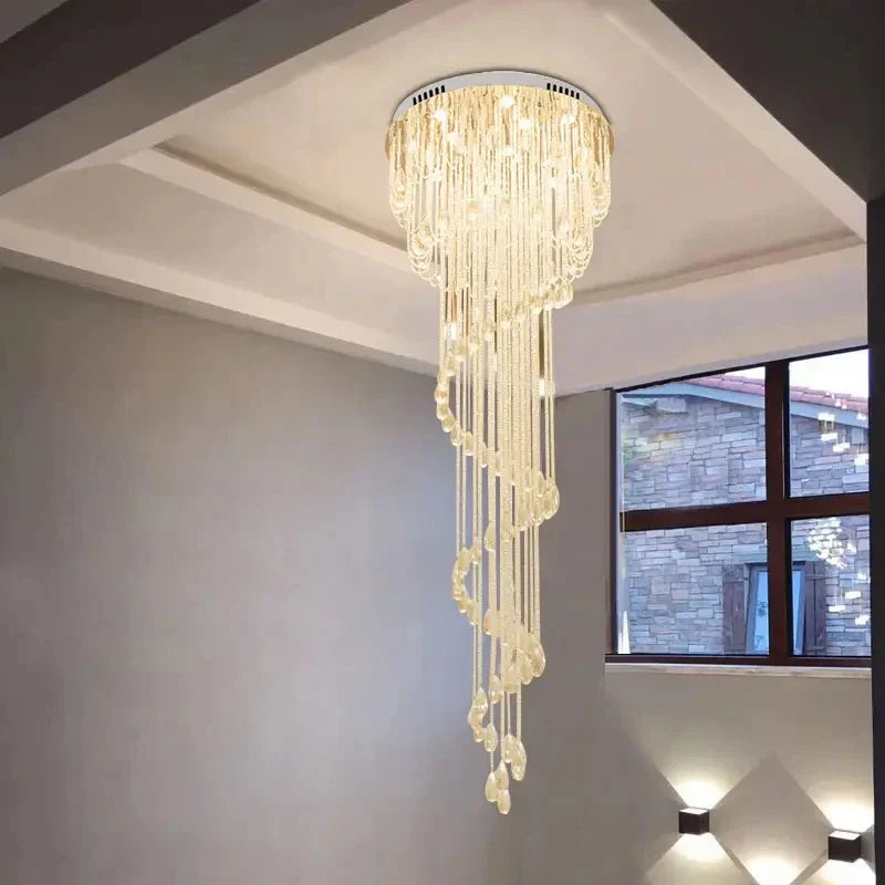 LED Crystal Chandelier Lighting for Living and Dining Room