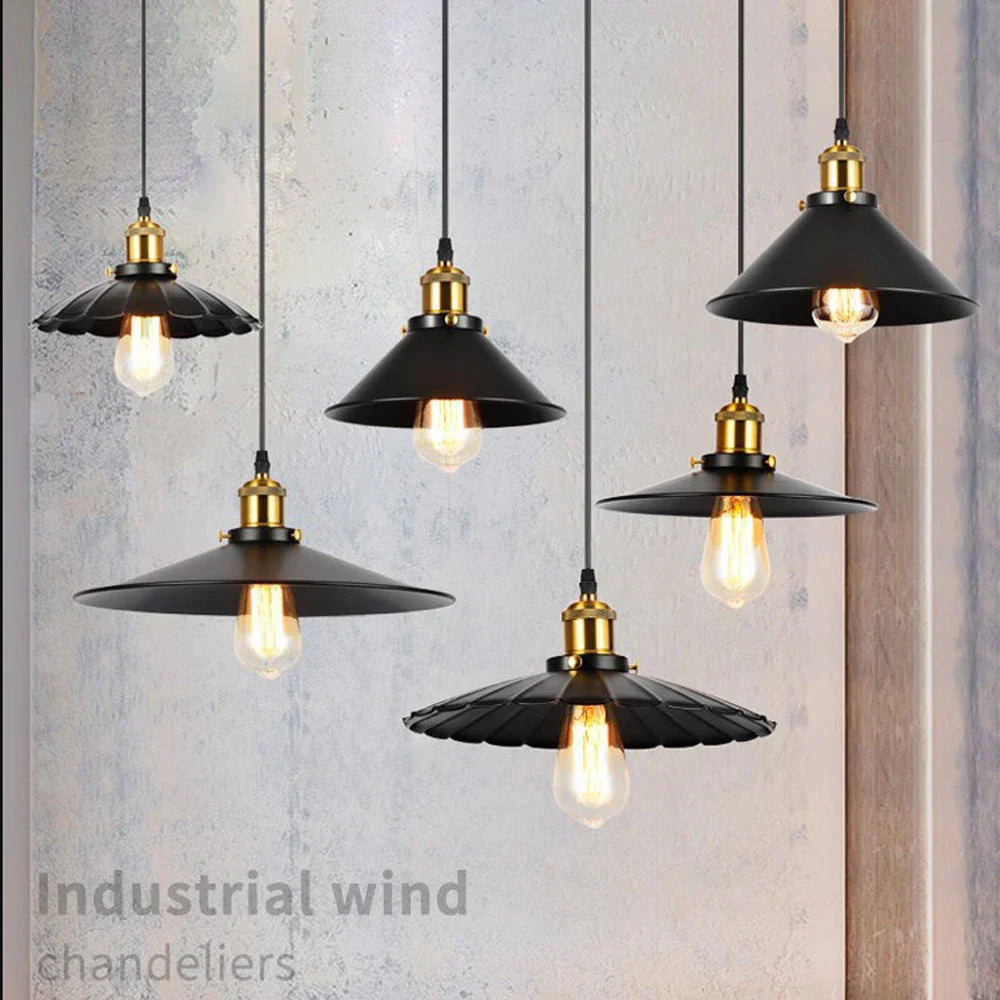 Industrial Loft Chandelier Pendant Lamp LED Edison Vintage Hanging Light