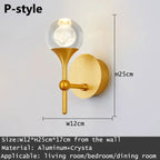 Crystal LED Wall Sconce for Elegant Home Décor