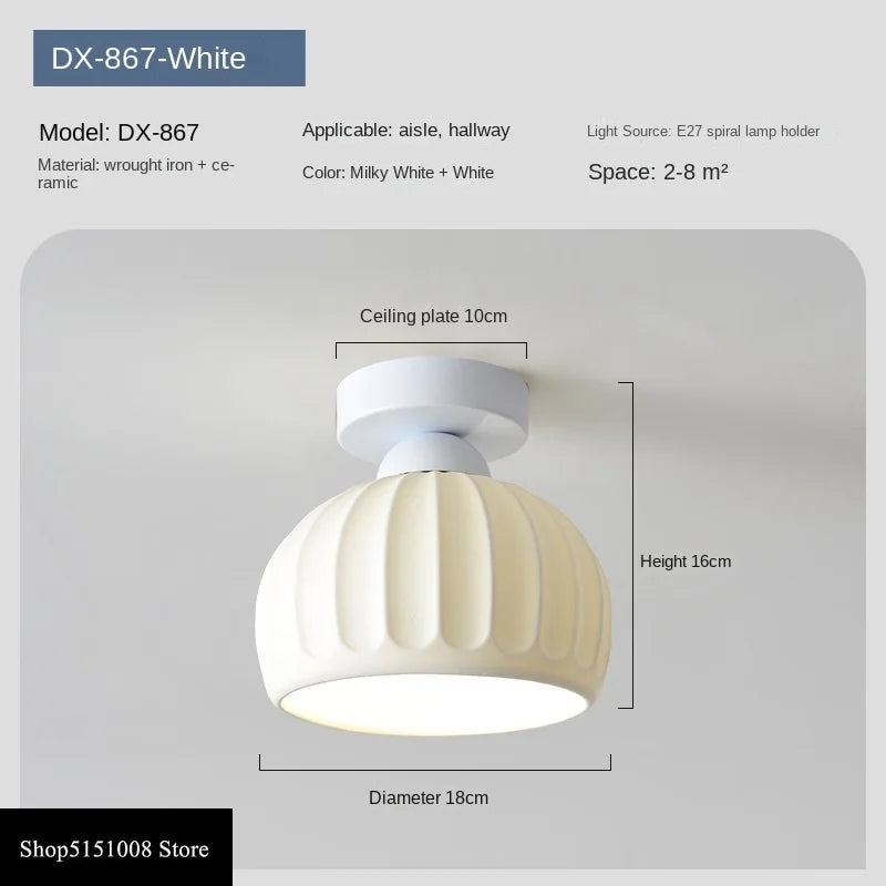 Nordic Acrylic Chandelier LED Ceiling Lamp for Aisle Corridor Balcony, E27 Fixtures