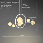 Glass Bubble LED Chandelier Dining Room Pendant Lighting