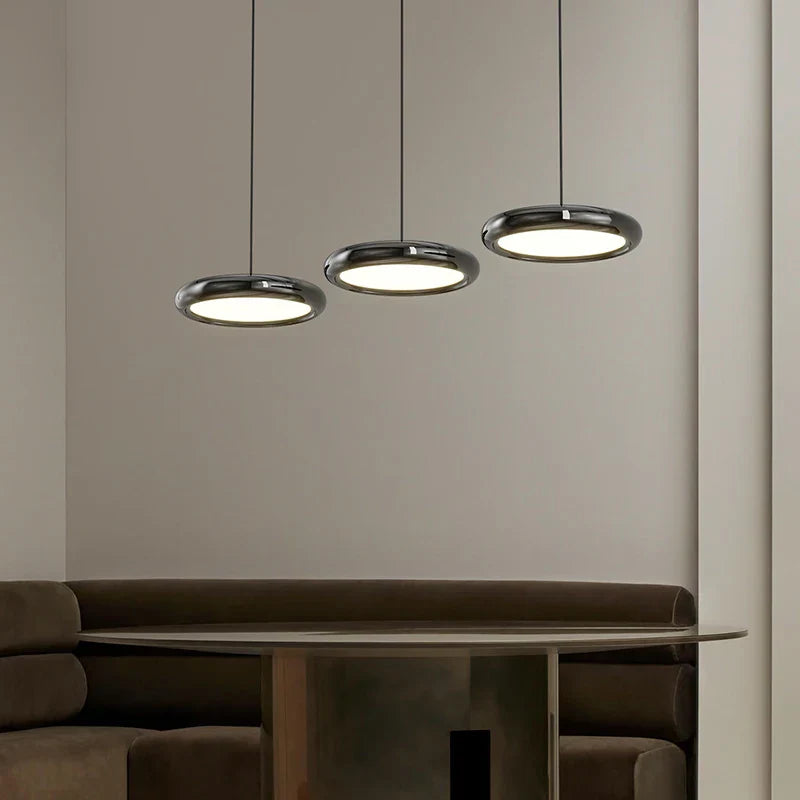 Modern LED Circle Pendant Chandelier for Dining Room & Kitchen